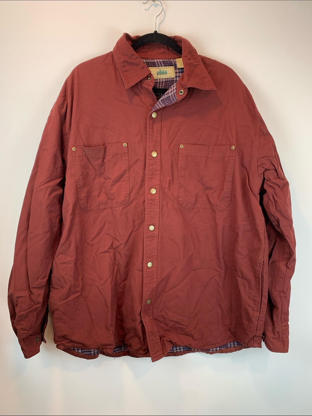 Hunters Peak rust lined coat sz XL chore coat outdoor western ranch 90s warm
